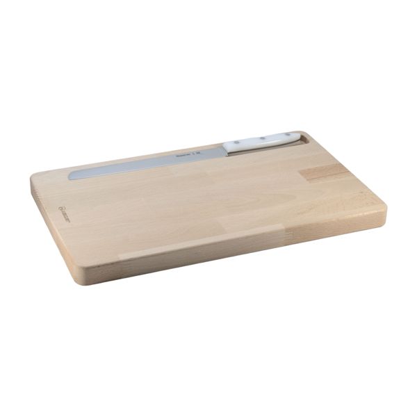 CHOPPING BOARD 42*25 WITH WHITE "DOLPHIN" KNIFE