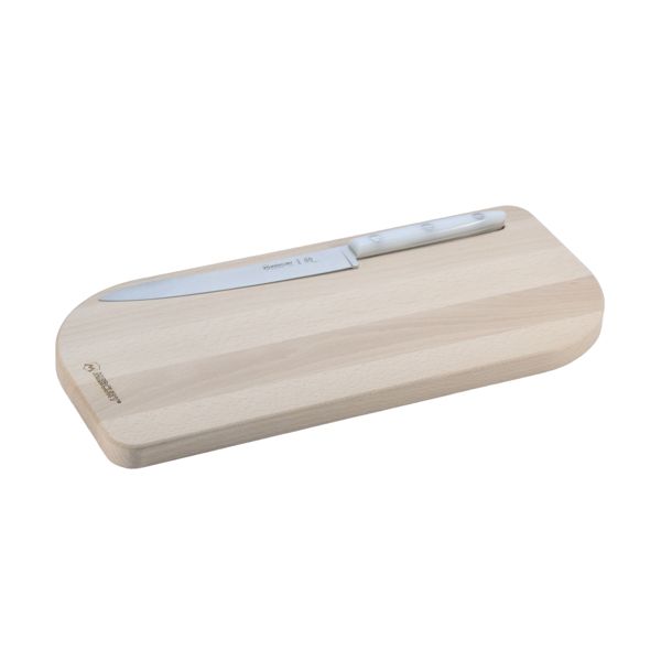 DELFINO UTILITY KNIFE 15 CM WHI, w/CUTTING BOARD, 32 x 15 x 1,5 CM