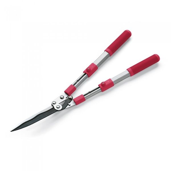 Art. 141 - HEDGE SHEARS TELESCOPIC ALUMINUM hdl, UNDULATED BLADE, MOQ 4 pcs, pkg PLASTIC BAG