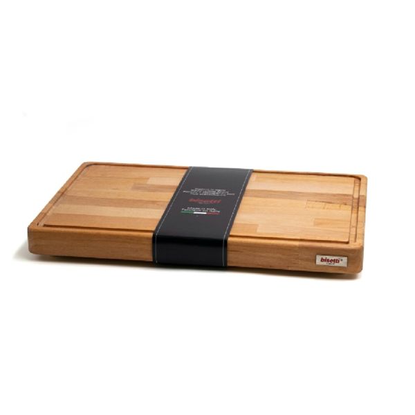 BEECH CUTTING BOARD WITH SAUCE COLLECTOR AND FEET 50X35X4