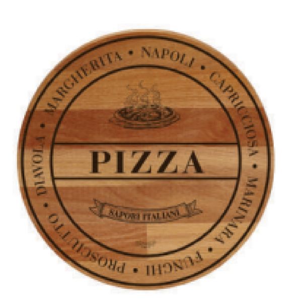 SOLID BEECH PIZZA CUTTING BOARD DIAM.30