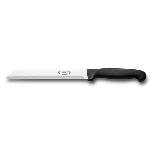 KITCHEN KNIFE HOME CUT, RADICCHIO KNIFE CM 17,5 , MIRROR POLISHED bld, AISI 420 STAINLESS STEEL bld,  BLACK Atoxic Plastic hld