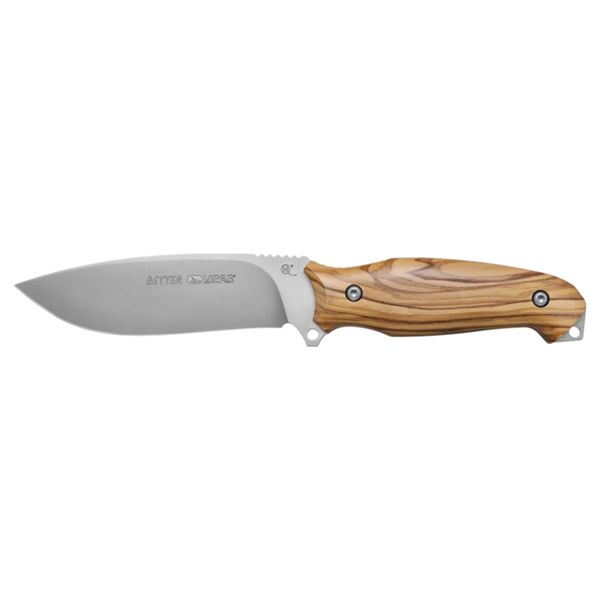 VIPER, SETTER, N690 BOHLER bld, OLIVE WOOD, LEATHER SHEATH