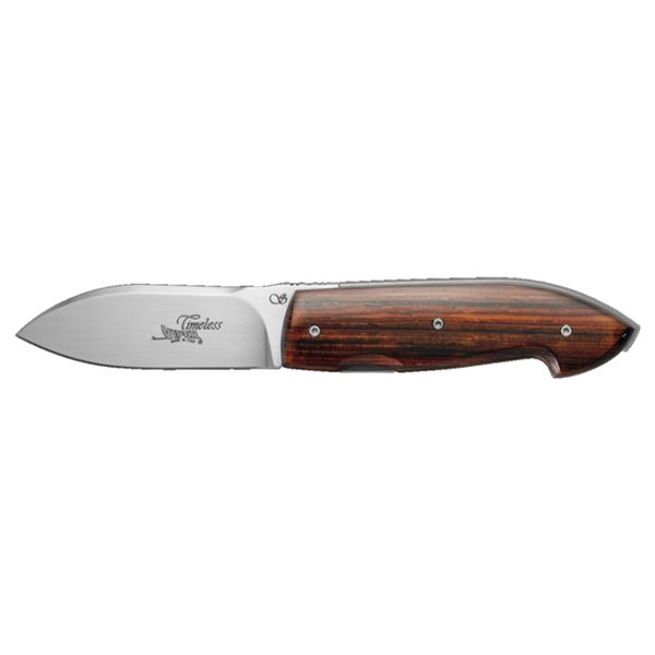 VIPER, TIMELESS, FOLD. KNIFE, W.NR.1.4116 bld, COCOBOLO WOOD/PAU SANTO hdl, LEATHER POUCH