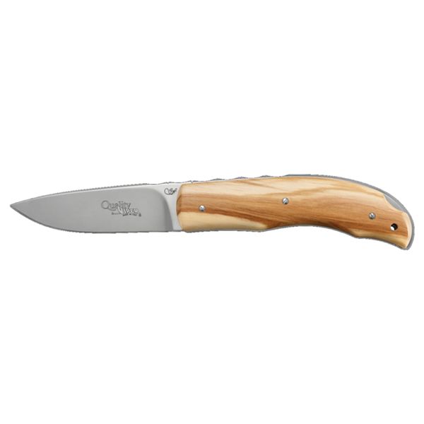 VIPER, QUALITY, FOLD. KNIFE, BOHLER N690 CO bld, OLIVE WOOD hdl, LEATHER POUCH