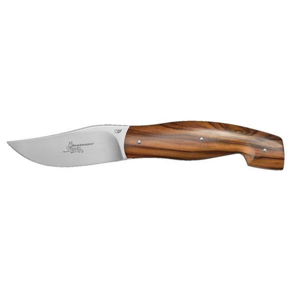 VIPER, BERGAMASCO, FOLD. KNIFE, W.NR.1.4116 bld, COCOBOLO WOOD hdl, FINE SUEDE POUCH