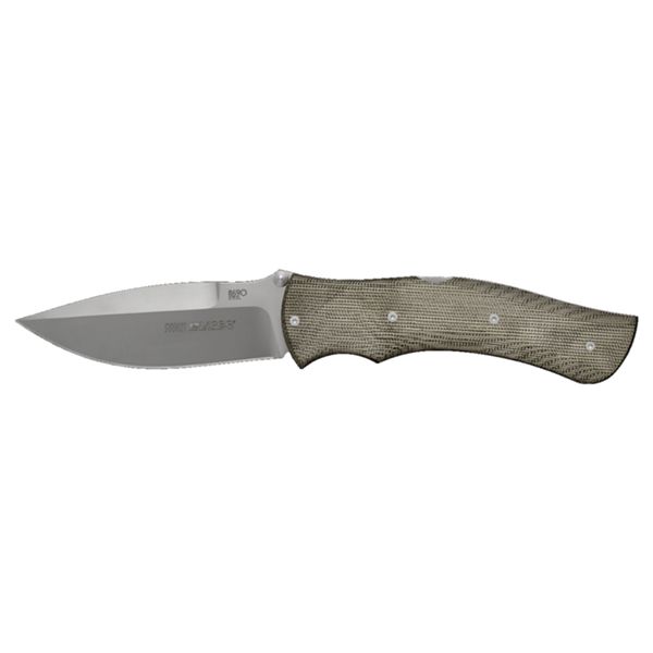 VIPER, START, FOLD. KNIFE, N690 BOHLER SATIN bld, GREEN CANVAS MICARTA hdl, CLIP