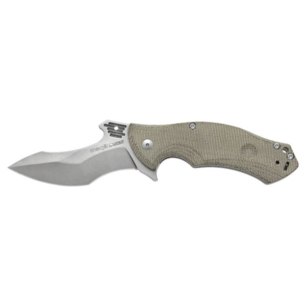 VIPER, MAGA', FOLD. KNIFE, N690 BOHLER STONEWASHED bld, GREEN CANVAS MICARTA hdl, BEARINGS/CLIP