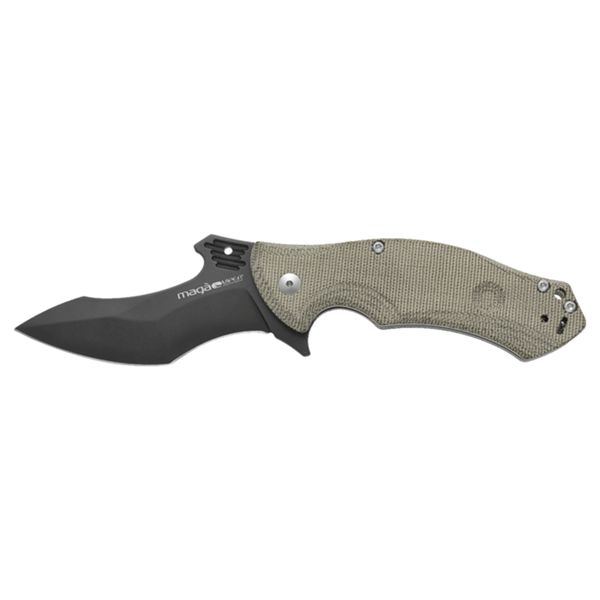 VIPER, MAGA', FOLD. KNIFE, N690 BOHLER PVD COATING bld, GREEN CANVAS MICARTA hndl, BEARINGS/CLIP