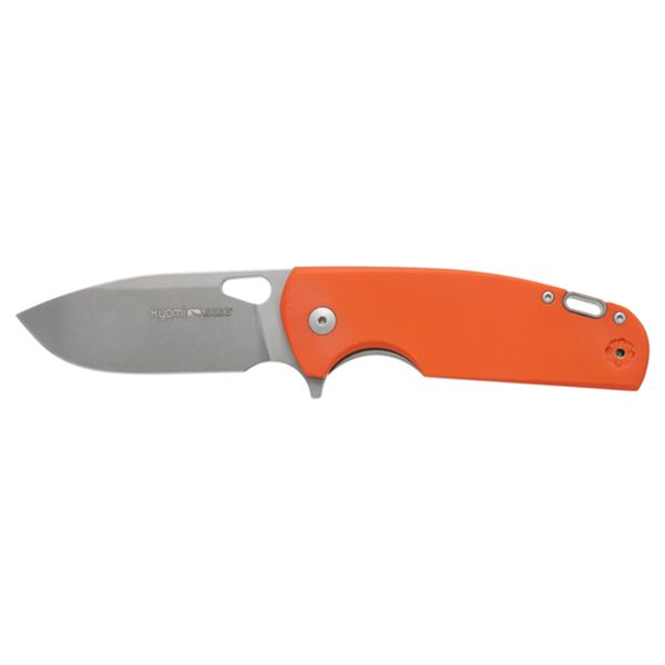 VIPER, KYOMI, FOLD. KNIFE, N690 BOHLER SW bld, G10 ORANGE hdl, BLUE FULL TIT. ANODIZED SPACER, CLIPTITANIUM GR5/BEARINGS