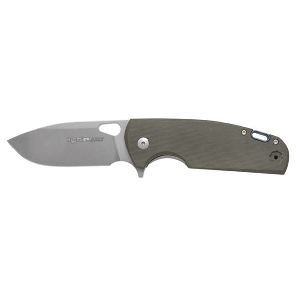 VIPER, KYOMI FRAME LOCK FOLDING KNIFE, NEW RESTYLE, CPM 20CV Stonewashed, titanium frame lock/ green G10