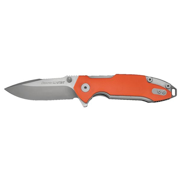 VIPER, STORM, FOLD. KNIFE, BOHLER M390 SATIN bld, TITANIUM 3D/G10 ORANGE hdl, HMBS TITANIUM/STEEL SP ACER, BEARING SYSTEM/TITANIUM CLIP