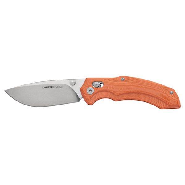 VIPER, ONIRO, CPM MagnaCut Satin bld, Double nested Liner, Orange G10 hdl