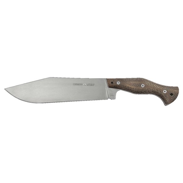 VIPER, CARNERA, KNIFE, AISI D2 STONEWASHED bld, BROWN CANVAS MICARTA hdl, CORDURA® SHEATH