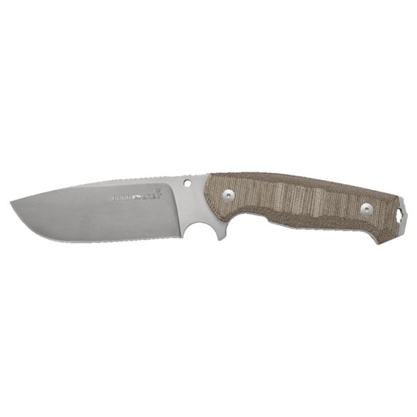 VIPER, BORR, KNIFE, D2 STONEWASHED bld, GREEN CANVAS MICARTA hdl, CORDURA® SHEATH