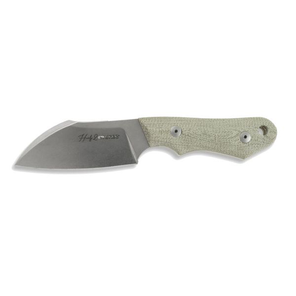 VIPER, HANDY-2, MAGNACUT STONEWASHED bld, CANVAS MICARTA GREEN hdl