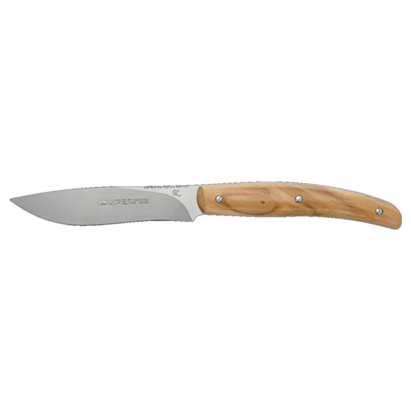 VIPER, COSTATA CLIP POINT, STEAK KNIFE, NITRO B/440A bld, OLIVE WOOD hdl, 2 PIECES GIFT BOX