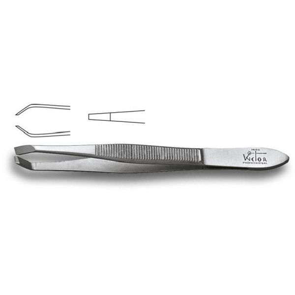 PROF CLINGING STAINLESS STEEL DEPILATORY TWEEZERS WITH STRAIGHT TIP